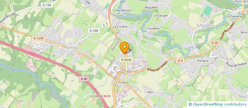 localisation de l'entreprise MONT BLANC LEMAN  FILLINGES