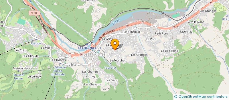 localisation de l'entreprise MONT BLANC SMILE IMMO  LES HOUCHES