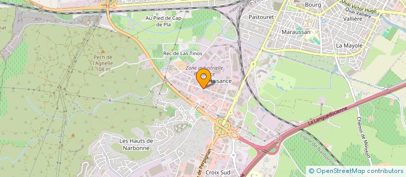 localisation de l'entreprise MONT BLANC SOLUTIONS  NARBONNE