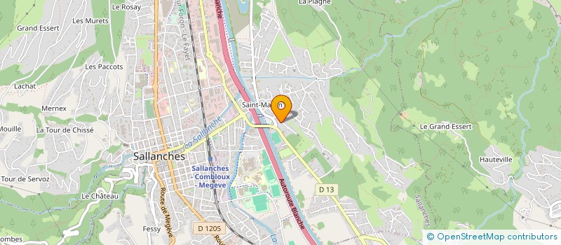 localisation de l'entreprise MONT-BLANC SYSTEMS  SALLANCHES