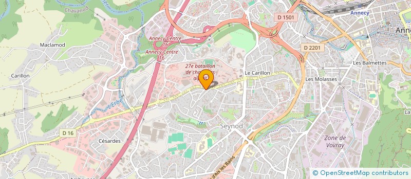 localisation de l'entreprise MONT BLANC TRAVEL  ANNECY