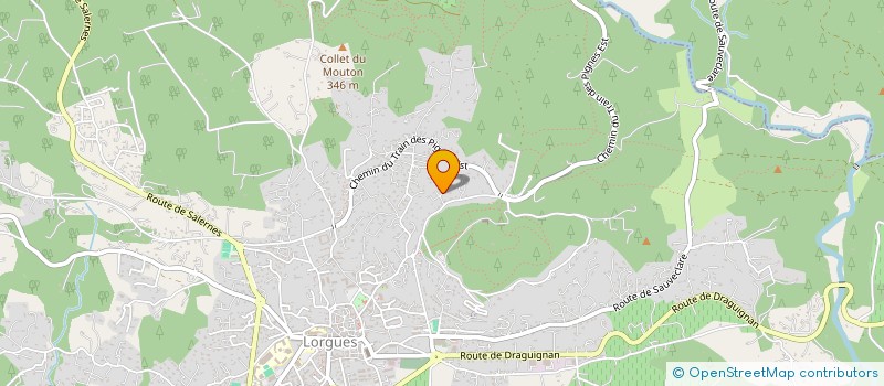 localisation de l'entreprise MONT BORON  LORGUES