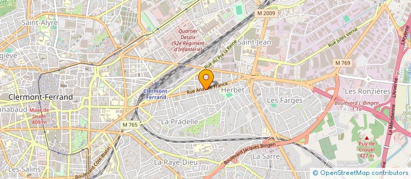 localisation de l'entreprise MONT BURGER à CLERMONT-FERRAND