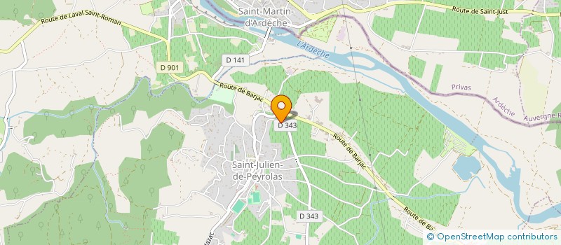 localisation de l'entreprise MONT CERVIN  SAINT-JULIEN-DE-PEYROLAS