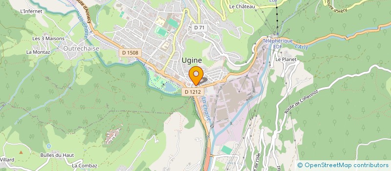 localisation de l'entreprise MONT CHARVIN  UGINE