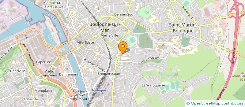 localisation de l'entreprise MONT CORBEAU à BOULOGNE-SUR-MER