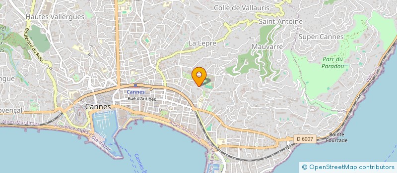 localisation de l'entreprise MONT DES FLEURS IMMOBILIER à CANNES