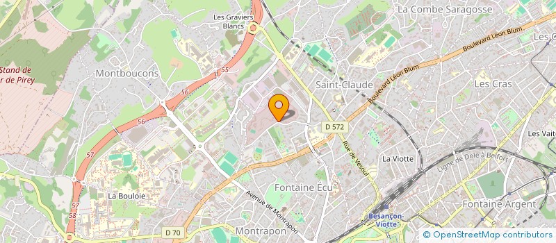 localisation de l'entreprise MONT DOUBS PATRIMOINE  BESANCON