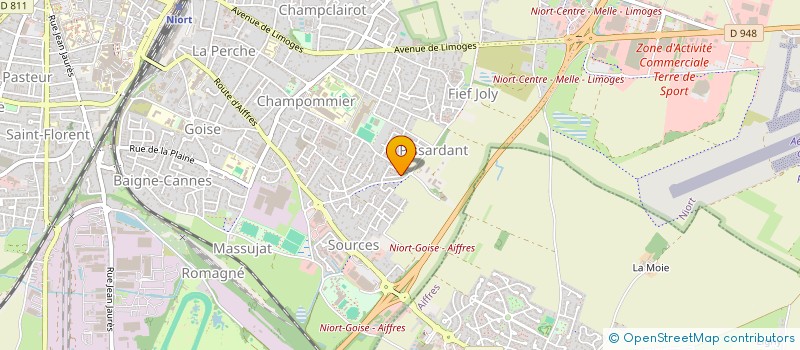 localisation de l'entreprise MONT'EN CHAUSSEROY à NIORT