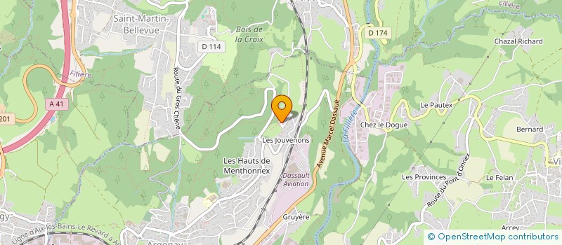 localisation de l'entreprise MONT FLORITOU  ARGONAY