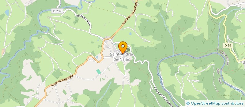 localisation de l'entreprise MONT LE VIAUR ENERGIE  SAINT-ANDRE-DE-NAJAC