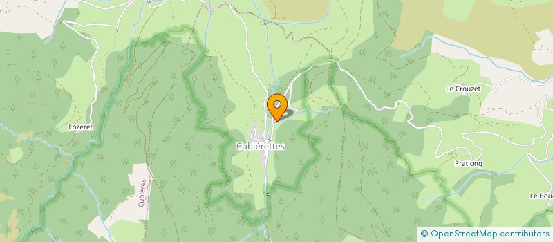 localisation de l'entreprise MONT-LOZERE TRIAL CLUB  CUBIERETTES