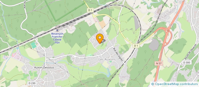 localisation de l'entreprise MONT MARTIS  LES AUXONS