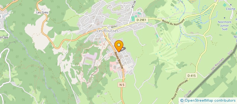 localisation de l'entreprise MONT'O ROUSSES  LES ROUSSES