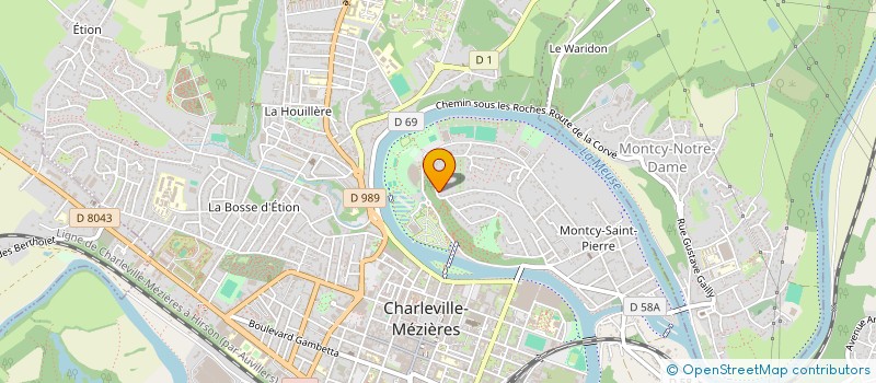 localisation de l'entreprise MONT OLYMPE à CHARLEVILLE-MEZIERES