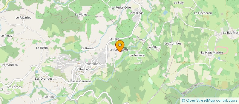 localisation de l'entreprise MONT POTAGER BIO  RONTALON