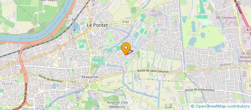 localisation de l'entreprise MONT ROUGE  LE PONTET