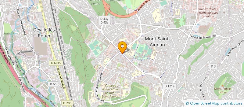 localisation de l'entreprise MONT-SAINT-AIGNAN ENERGIE VERTE  MONT-SAINT-AIGNAN