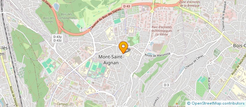 localisation de l'entreprise MONT SAINT AIGNAN INTERNATIONAL  MONT-SAINT-AIGNAN