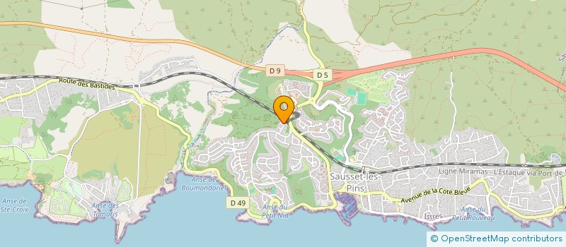 localisation de l'entreprise MONT SAINT CLAIR BEAUTE  SAUSSET-LES-PINS