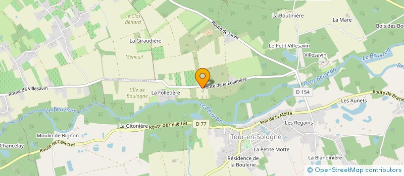 localisation de l'entreprise MONT SERVICES à TOUR-EN-SOLOGNE