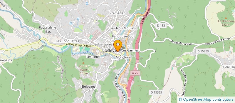 localisation de l'entreprise MONTA BARBER  SOMMIERES