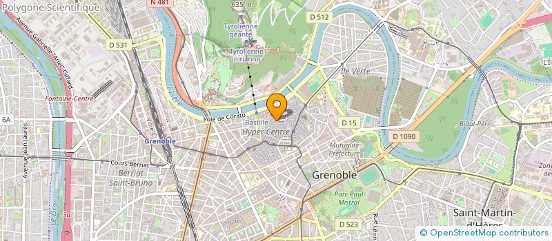 localisation de l'entreprise MONTA ECHAFAUDAGE à GRENOBLE