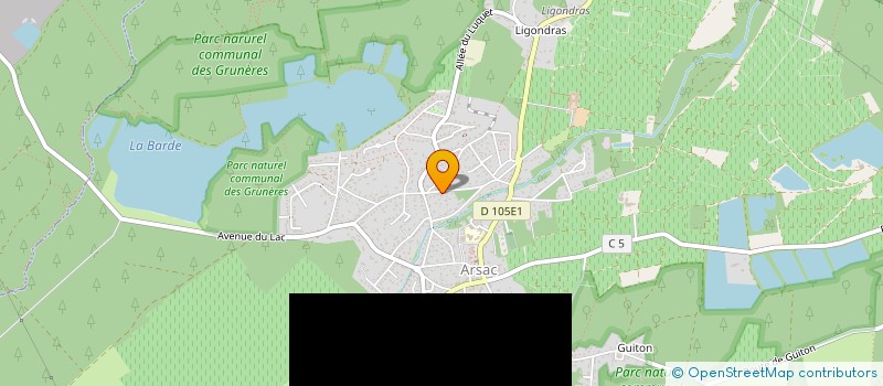 localisation de l'entreprise MONTA PLAGE  ARSAC