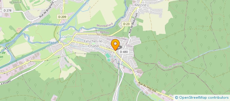 localisation de l'entreprise MONTA'POSE  FESCHES-LE-CHATEL