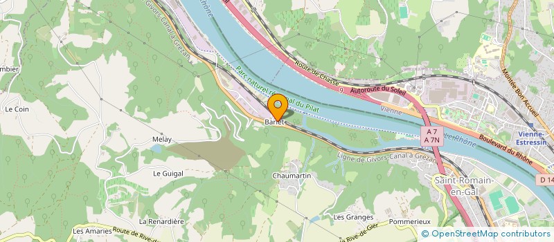 localisation de l'entreprise MONTABONNET BATIMENT  SAINT-ROMAIN-EN-GAL