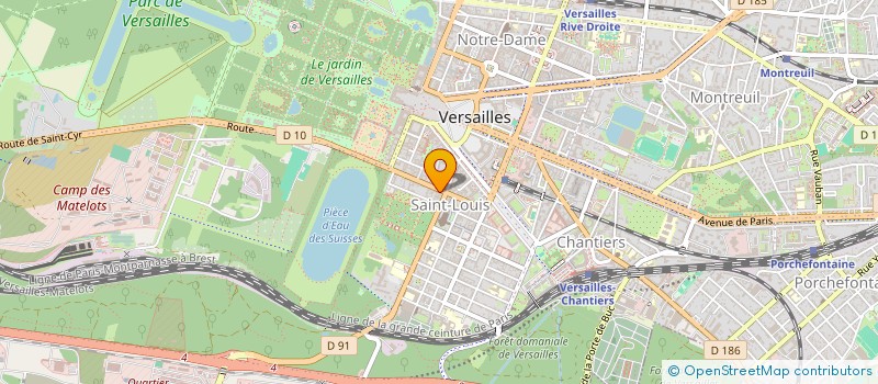 localisation de l'entreprise MONTACHET EXPERTISE ET CONSEIL à VERSAILLES