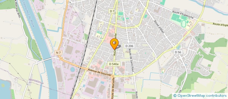 localisation de l'entreprise MONTACIERS à MONTELIMAR