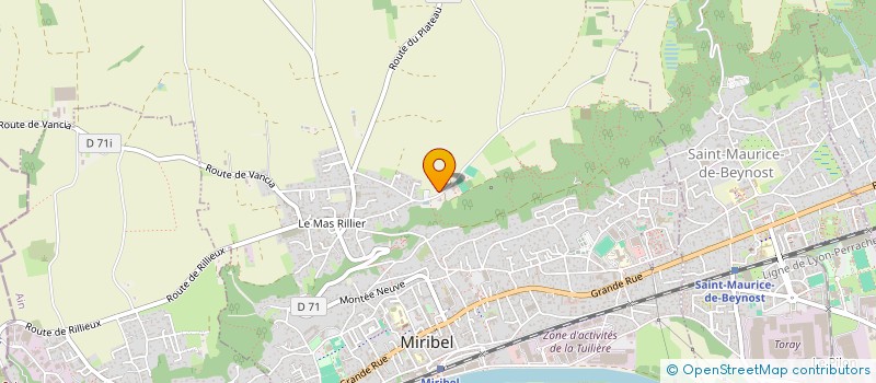 localisation de l'entreprise MONTADIS à MIRIBEL