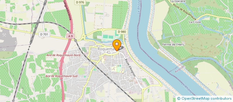 localisation de l'entreprise MONTAGARD JOSEPH ET ALBERTE  ROQUEMAURE