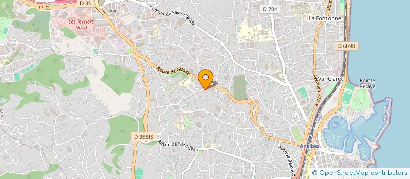 localisation de l'entreprise MONTAGE APPLIC PLASTIC ENSEIGNES SIGNAL  ANTIBES