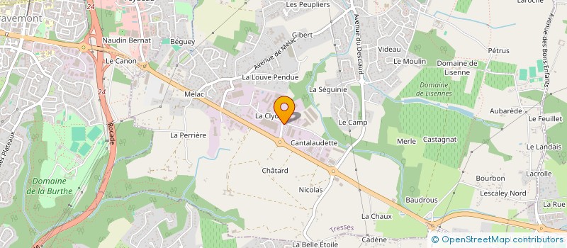 localisation de l'entreprise MONTAGE AQUITAINE AERAULIQUE à TRESSES