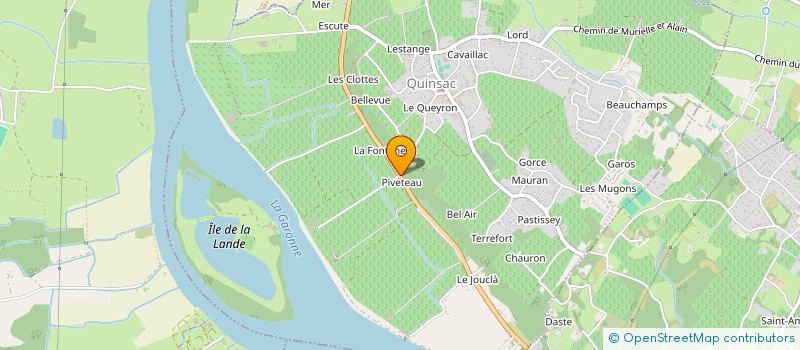 localisation de l'entreprise MONTAGE BARDAGE SAUTERNE à QUINSAC
