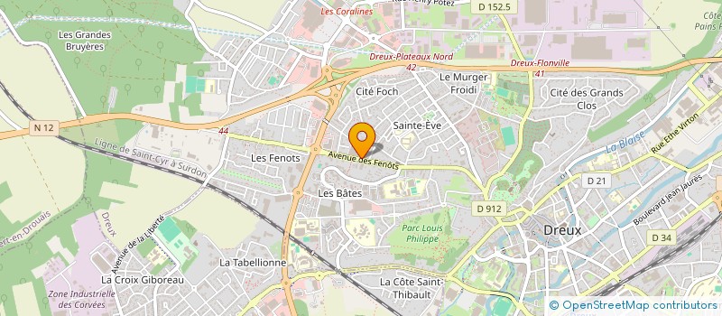 localisation de l'entreprise MONTAGE BUNGALOW ECHAFAUDAGE ETAIEMENT à DREUX