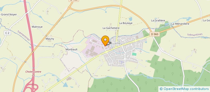 localisation de l'entreprise MONTAGE CABLAGE ELECTRONIQUE SERVI SARL à NUAILLE