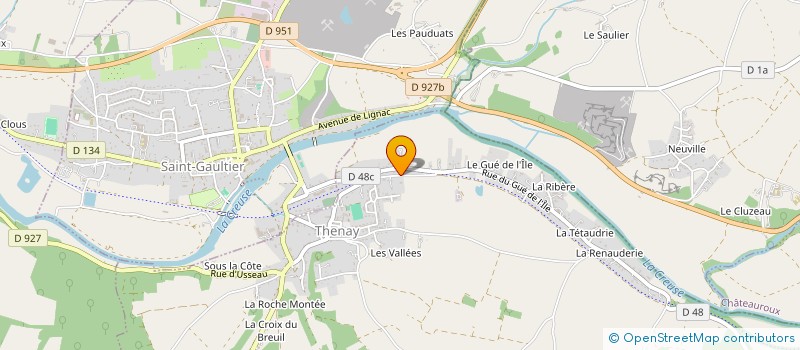 localisation de l'entreprise MONTAGE CHARPENTE PRAUD à THENAY