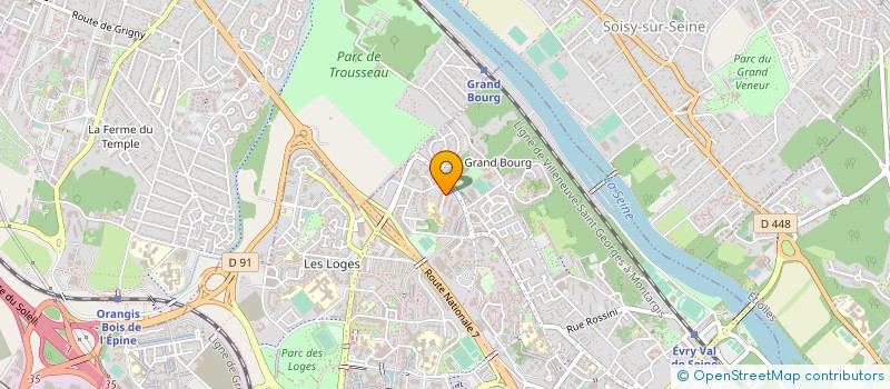 localisation de l'entreprise MONTAGE DE STRUCTURE METALLIQUE ET DE PROTECTION  EVRY-COURCOURONNES