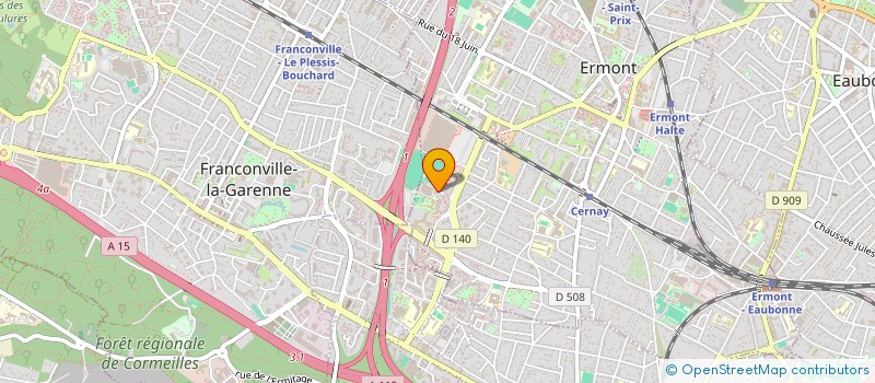 localisation de l'entreprise MONTAGE DEMONTAGE ASCENSEURS SERRURERIE à ERMONT