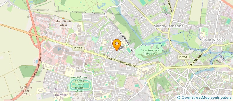 localisation de l'entreprise MONTAGE DEMONTAGE FRIGORIFIQUE à ARRAS