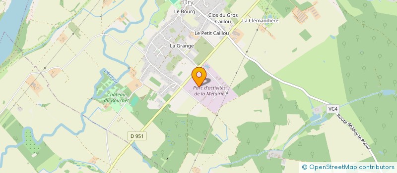 localisation de l'entreprise MONTAGE & DEVELOPPEMENT à DRY