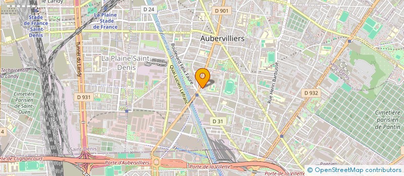 localisation de l'entreprise MONTAGE EN CLIMATISATION ET RESEAUX à AUBERVILLIERS