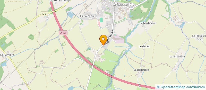 localisation de l'entreprise MONTAGE ENTRETIEN MANUTENTION à LA RABATELIERE