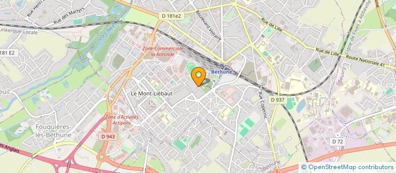 localisation de l'entreprise MONTAGE ET PLUS  BETHUNE