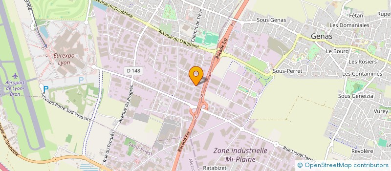 localisation de l'entreprise MONTAGE GRAPHIQUE  CHASSIEU