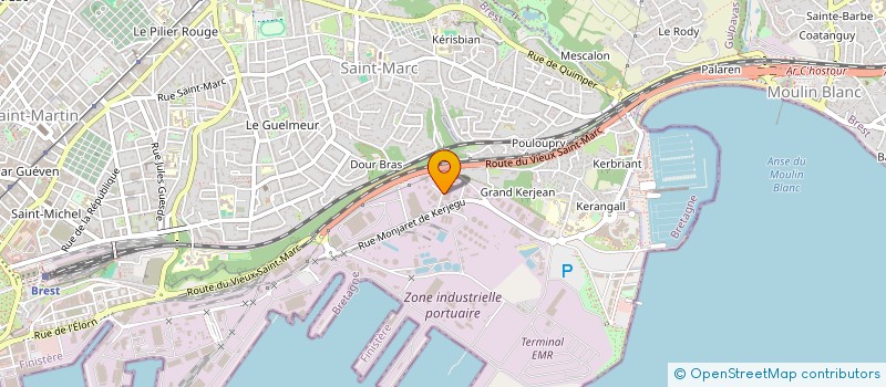 localisation de l'entreprise MONTAGE INDUSTRIEL ET MARITIME à BREST