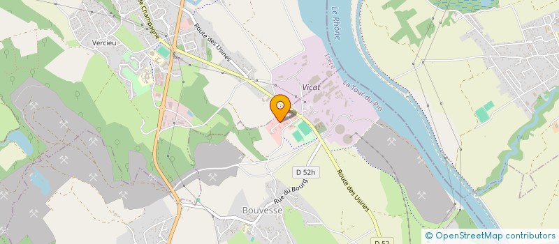 localisation de l'entreprise MONTAGE MECANIQUE ET MAINTENANCE INDUSTRIELLE - 3 M I à BOUVESSE-QUIRIEU